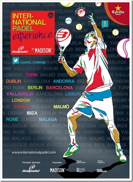 Calendario confirmado para el International Padel Experience by Madison 2016.