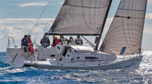 J/111 sailing at Primo Cup Monaco upwind