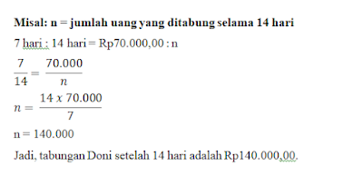 Perbandingan Senilai, Perbandingan Berbalik Nilai, Perbandingan Penjumlahan, Perbandingan Pengurangan