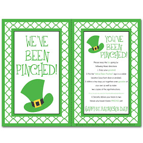 PINCHED Kit {a #FreePrintable kit from ishouldbemoppingthefloor}. It's the St. Patty's version of getting BOOed!