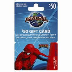 Universal Orlando gift card
