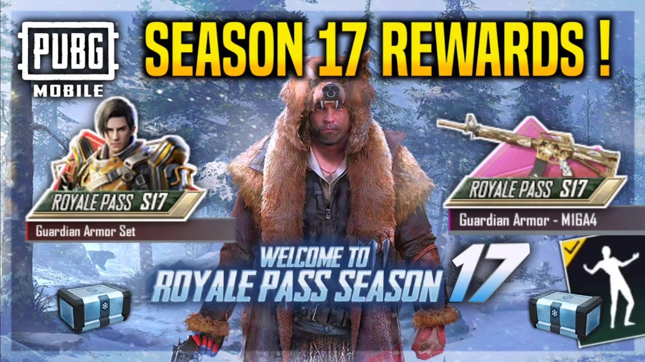 PUBG Mobile Season 17 Royal Pass Rewards