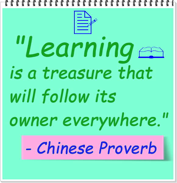 Learning Proverb of Chinese