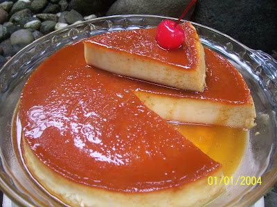 Resepi kuih: PUDING GULA HANGUS