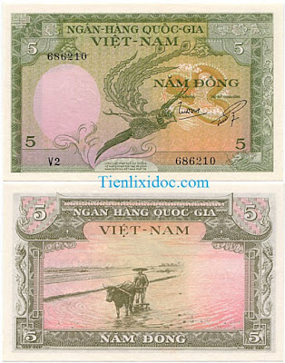 5 đồng việt nam cộng hòa 1955 lần 2