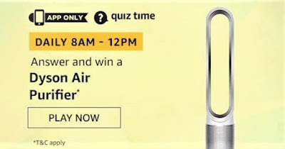 Amazon Daily Quiz Answers [16 May 2020] - Win Dyson Air Purifier