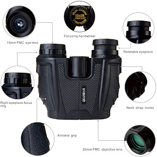 QUANRAN 12x25 HD High Power Compact Binoculars