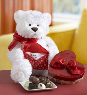 Present a nice and cute Valentine's Day Teddy Bear to your sweetheart.