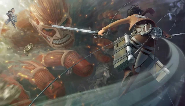 Attack on Titan The Fight Begins Anime wallpaper. 