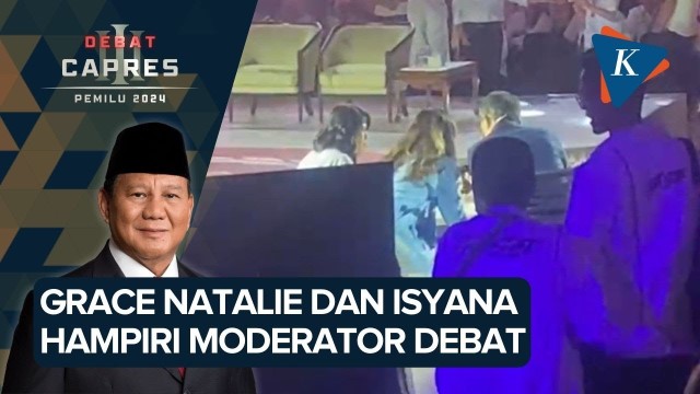 Grace Natalie Datangi Moderator Debat Capres Saat Jeda Iklan, Ngapain?