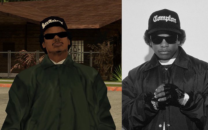 GTA San Andreas, parecidos, rider, eazy-e