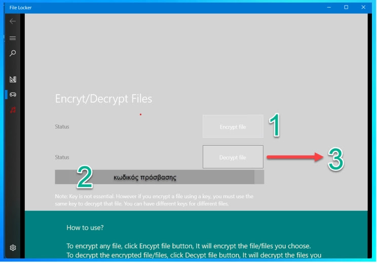 File Locker : Encrypt your files