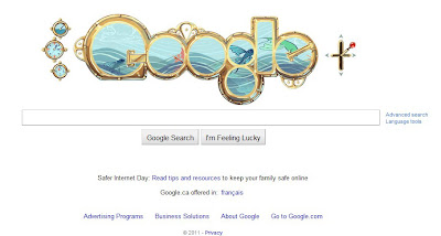 Google Doodle for Jules Verne celebration