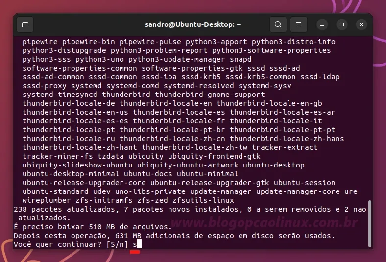 Atualizando o Ubuntu 22.10 (Kinetic Kudu) pelo terminal