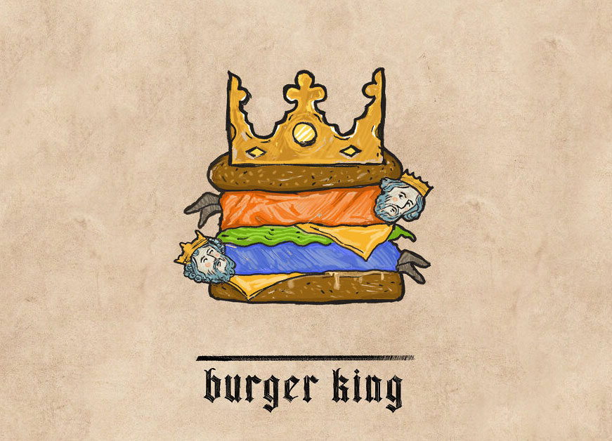 Desain Logo Merk Burger King