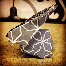 Oragami Easter Bunny by Howling At The Moon