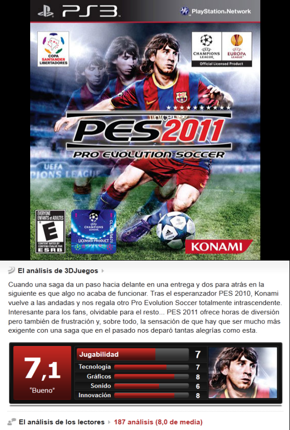 PES 2011 -PS3-