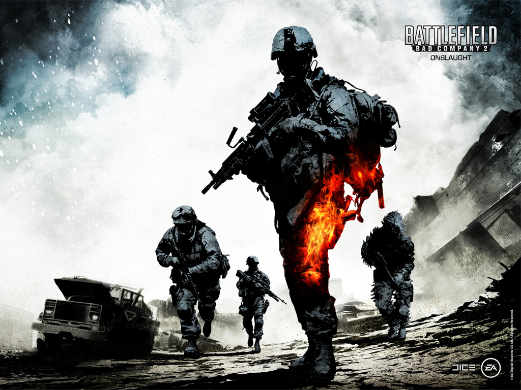 Cyber Game Wallpaper: Battlefield Bad Company 2 HD Wallpaper