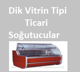 Dik Vitrin Tipi Ticari Soğutucular