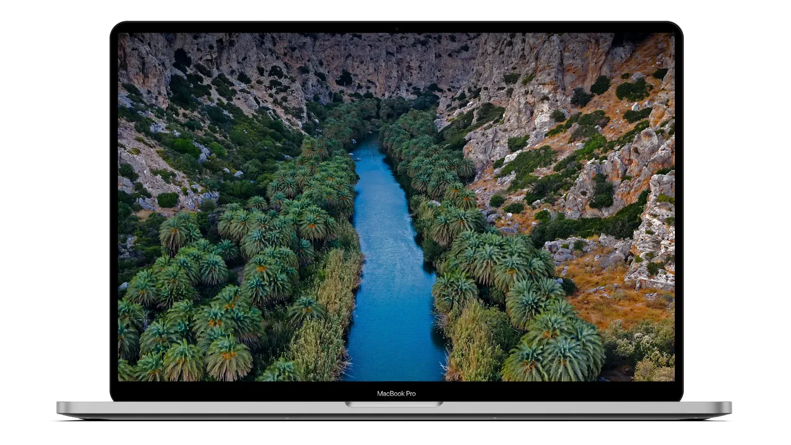 Beautiful Background Wallpaper 4K for PC - Rivers and palm forest in Prevelli Gorge, Crete, Greece