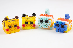 how to make 3d perler bead pokemon and squirtle (free patterns)