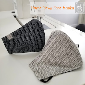 Home-Sewn Face Masks by www.madebyChrissieD.com
