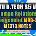 Notes for ME373 Human Relations Management | S5 ME Elective Module-3 and 4