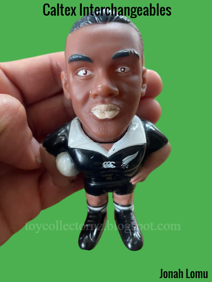 Caltex Interchangeables 1998 All Blacks Figures Rugby Eggs Jonah Lomu figurine