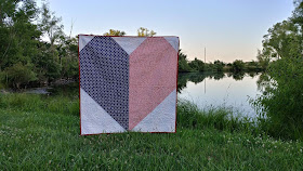 Red, white, and blue heart quilt for USS Fitzgerald