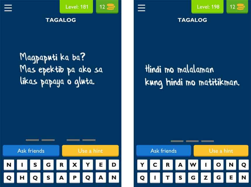 Ulol Tagalog Logic And Trivia Answers For Level 181 To 210