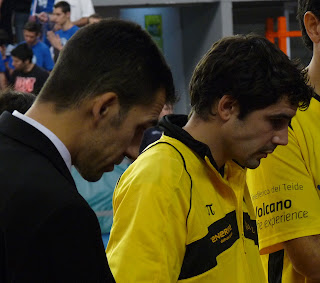 Nacho Yañez y Sau Blanco dos jugadores exfuenlabreños.