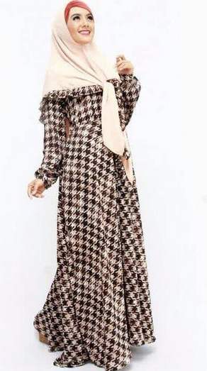 Contoh Desain  Busana  Muslim  Wanita Bahan  Sifon 