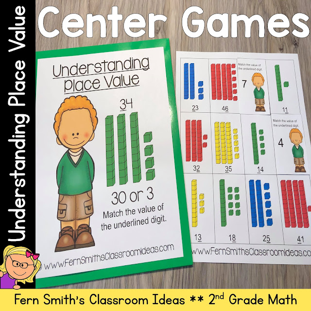 Click Here to Download this Second Grade Math Understanding Place Value Center Games