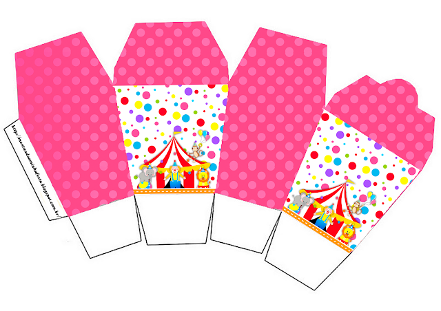 The Circus for Girls Free Printable Party Boxes.