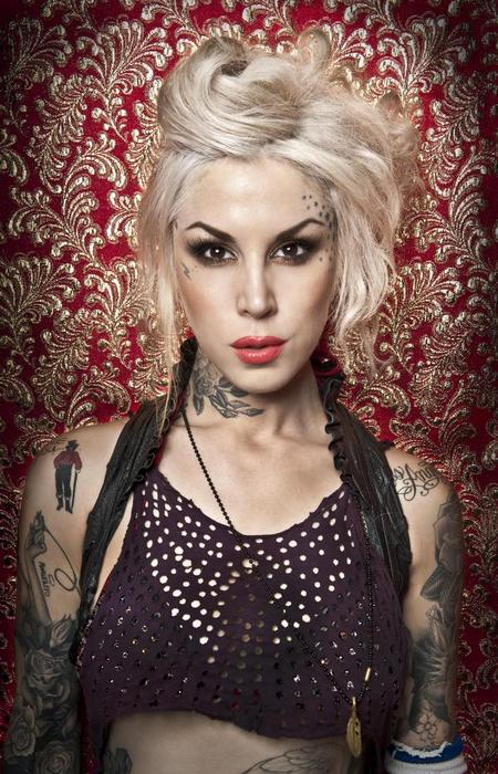 If you don't know who this is its Kat Von D She is a tattoo artist and 