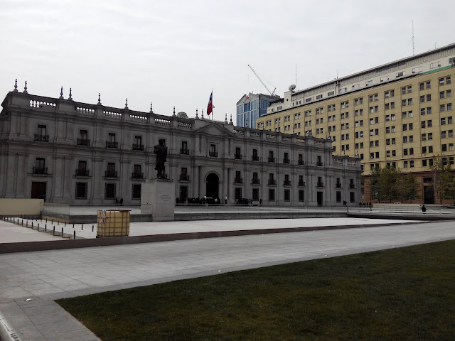 Fachada sur del Palacio de la Moneda, Santiago, Chile