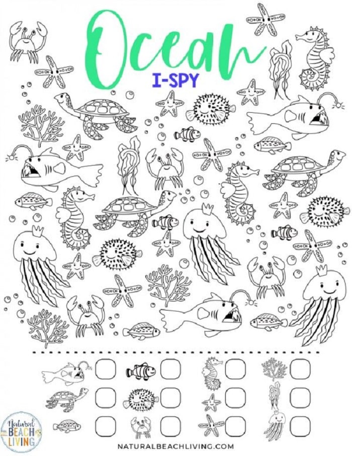 free printable ocean i-spy page