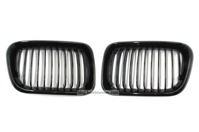 Grill BMW E36 Facelift Tahun 1997-1998 - Warna Hitam Mengkilap - Bahan ABS