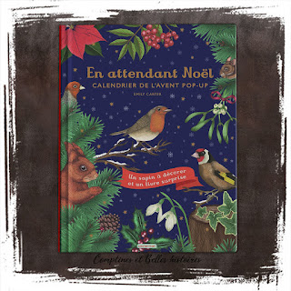 En attendant Noël, Livre pop-up et calendrier de l'avent pour enfant sur Noel, un sapin à décorer d'ornements d'animaux et de la nature, Editions Casterman 2023