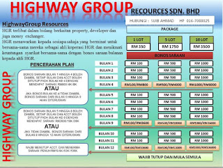 Skim Highway Group Resources mirip skim cepat kaya, skim highway tipu, pelaburan highway scam, jerat highway yang menipu, 