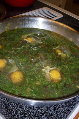 Easy and delicious White Bean Soup with Cilantro Broth.