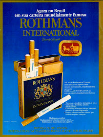 propaganda cigarros Rothmans - 1974.  propaganda anos 70; história decada de 70; reclame anos 70; propaganda cigarros anos 70; Brazil in the 70s; Oswaldo Hernandez;