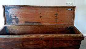 Restored Vintage Tool Box. Share NOW. #farmhouse #decor #vintage #toolbox #eclecticredbarn