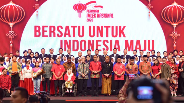 Gong Xi Fa Cai ,“Selain Berdoa, Kita Harus Kerja Keras dan Cepat”, Itu Kata Jokowi Saat Hadiri Perayaan Imlek Nasional