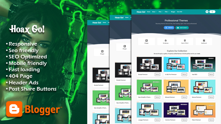 Hoax Go! Responsive Blogger Template