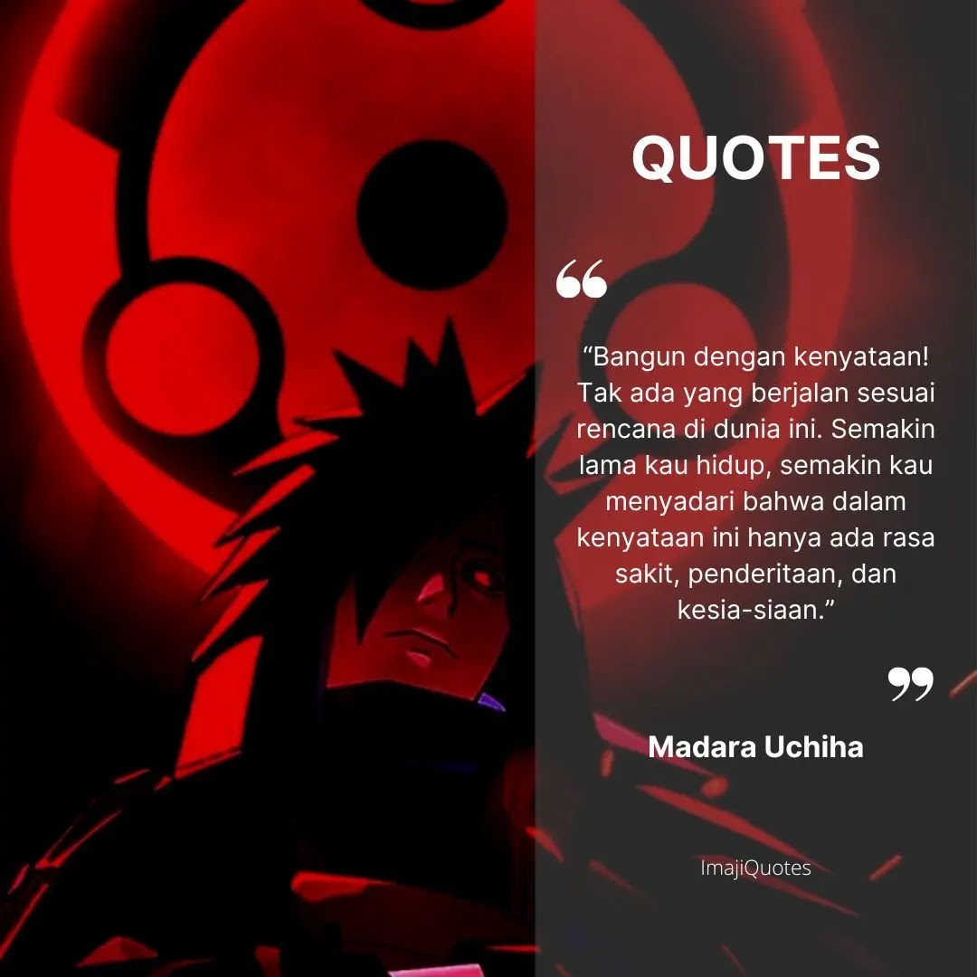 Kata Mutiara Madara Uchiha