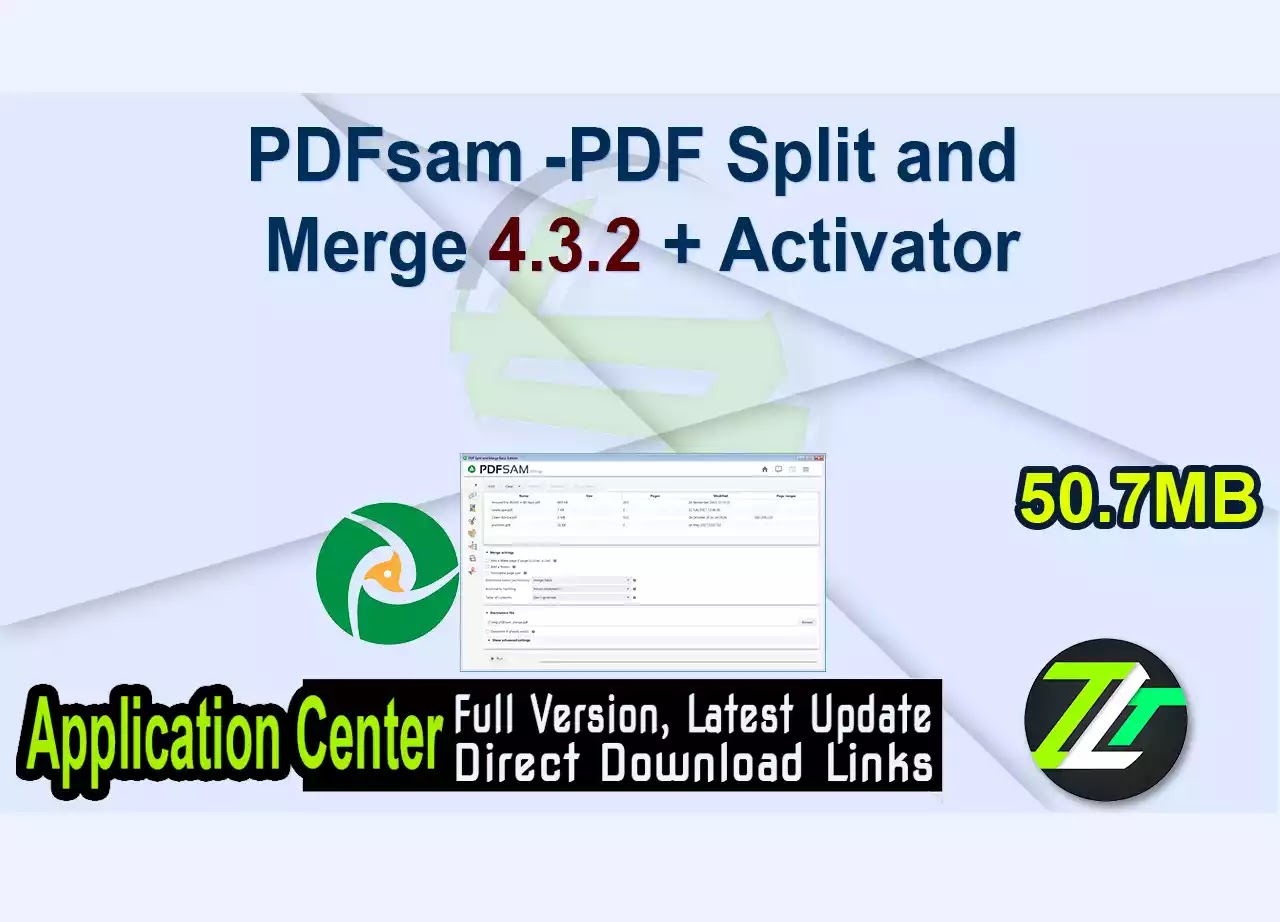 PDFsam -PDF Split and Merge 4.3.2 + Activator