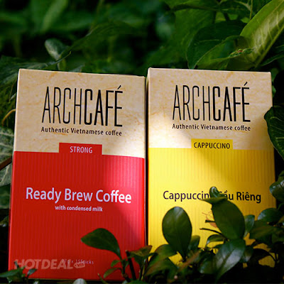 Combo 2 Hộp Archcafé Cà Phê Sữa Đặc và hộp Cappuccino Sầu Riêng