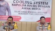 Silaturahmi dengan Wartawan, Kapolda Sulsel Sampaikan tidak pernah Marah Saat Operasi Gelar Pasukan di Karebosi