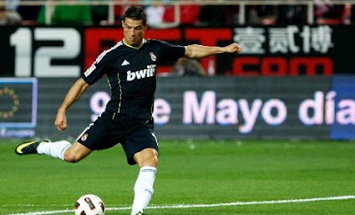 Cristiano Ronaldo scored four goals against Sevilla